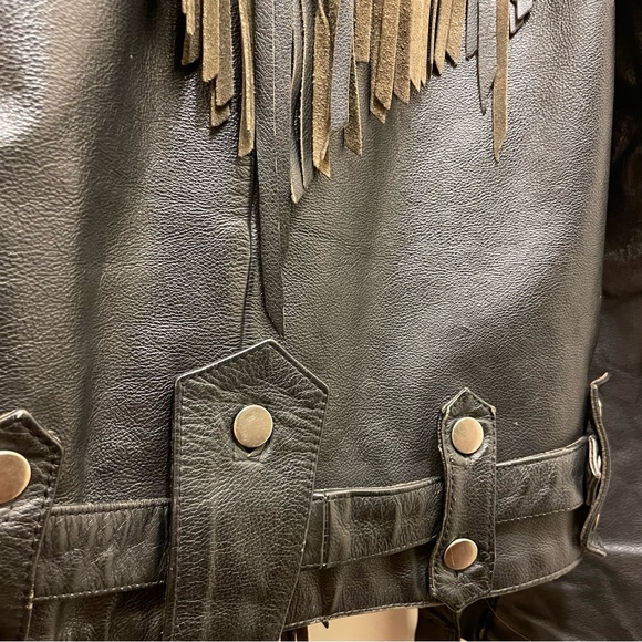 Leather Open Road Biker Jacket - Picture 3 of 12